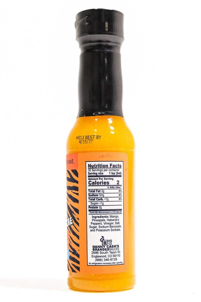 Tiger Stache Mango Pineapple Hot Sauce