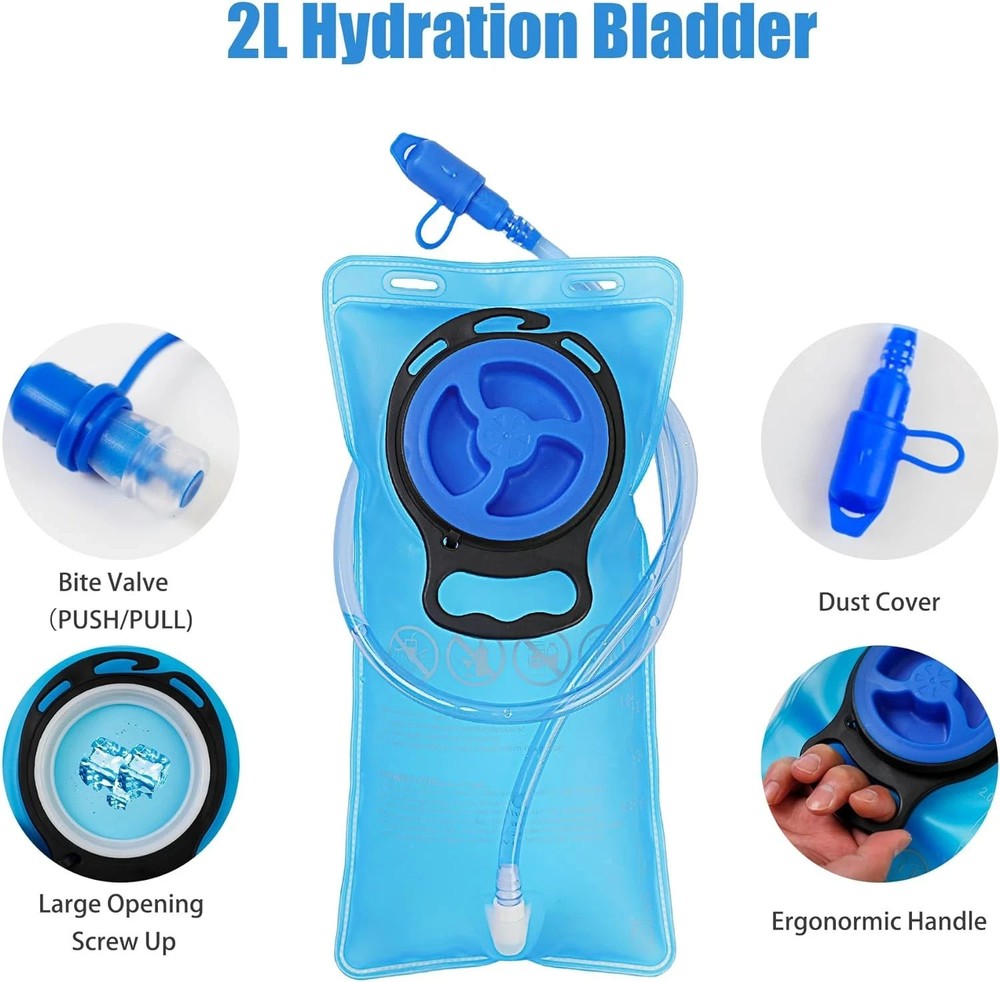 Zavothy Hydration Backpack with 2L Hydration Bladder Water Backpack for Hiking