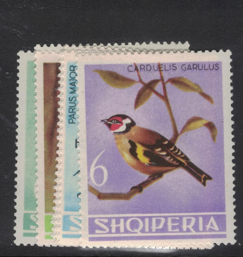 Albania Birds SC 748-52 MOG (7fsb)