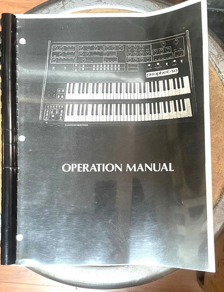 Sequential Prophet-10 Opertation Manual