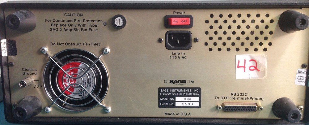 Sage 930A Communications Test Set w 03 or 17