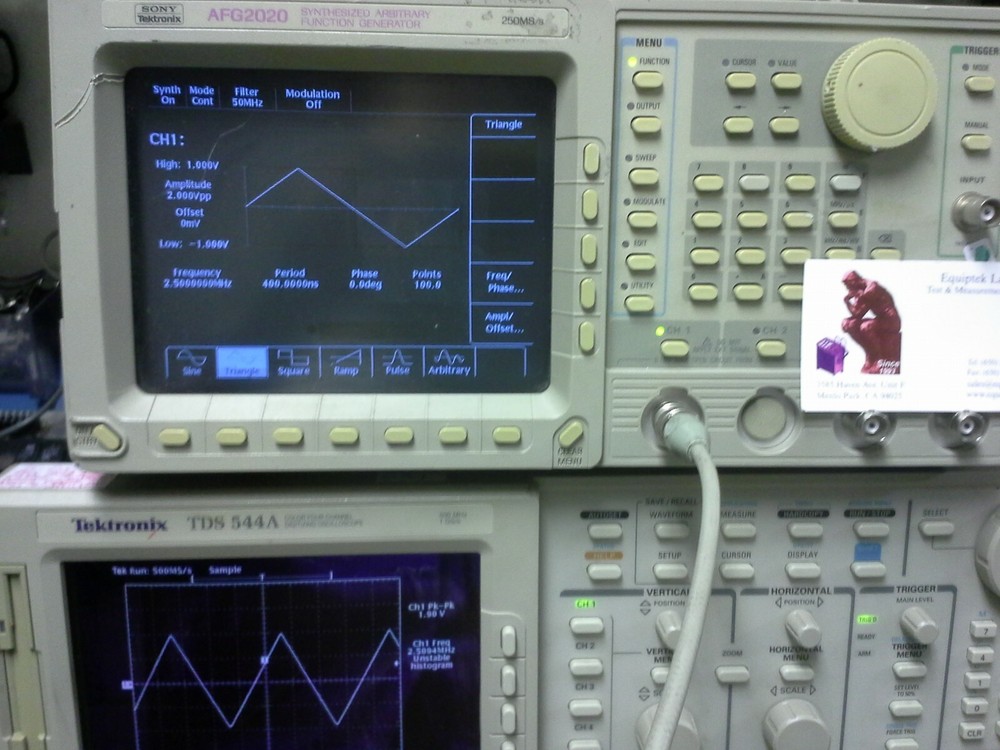 Tektronix AFG2020 100MHz Programmable Arbitrary Waveform Generator TESTED! GPIB