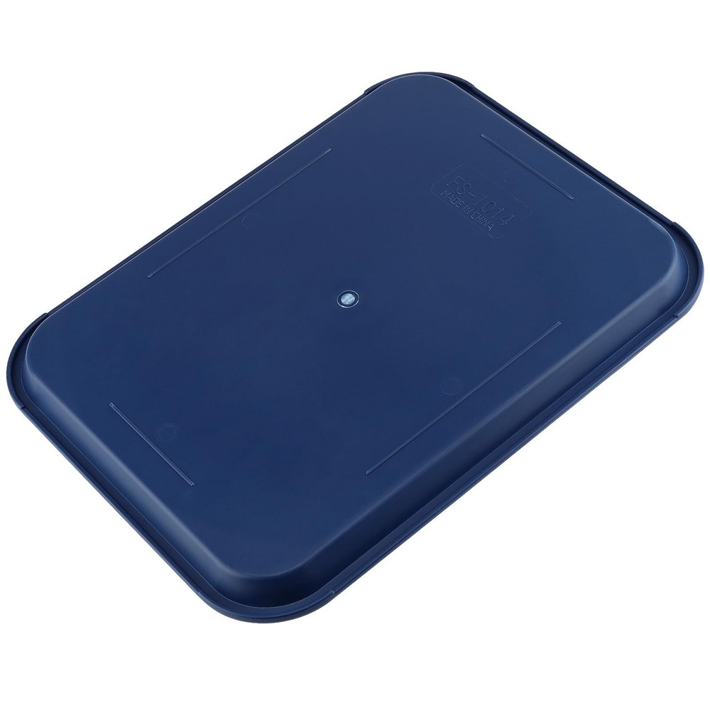 Blue Plastic Fast Food Tray Rectangular Cafeteria 16x12 inch 6 Pack