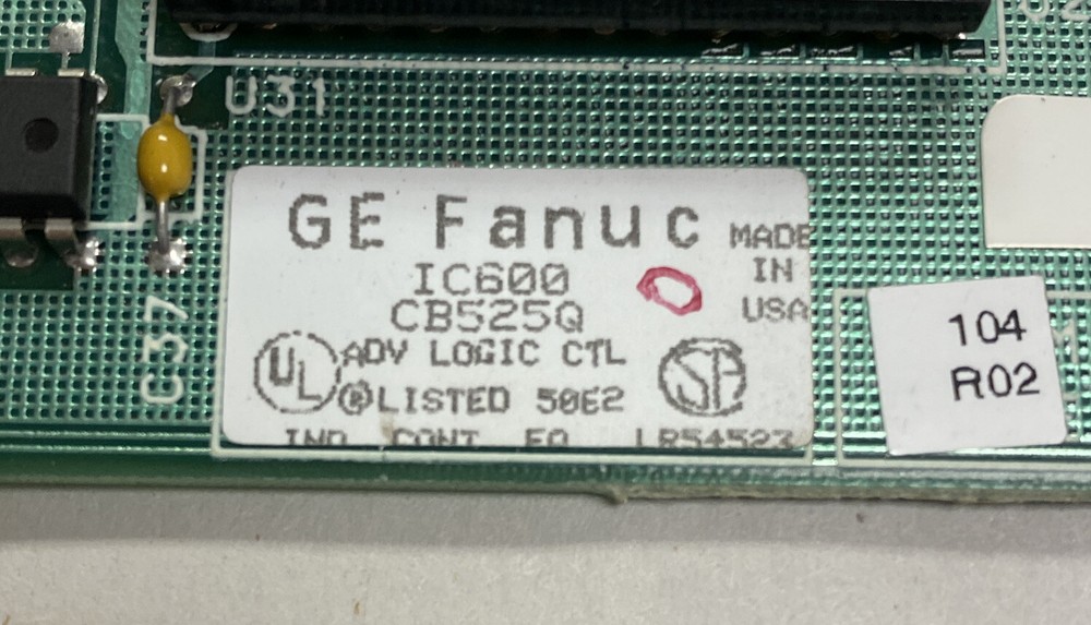 GE FANUC,IC600CB525Q,CONTROL BOARD MODULE REFURBISHED