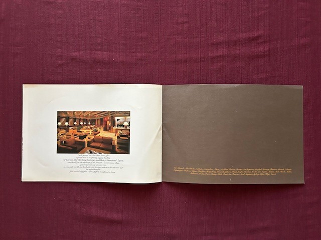 Singapore Airlines First Class 1979 Brochure