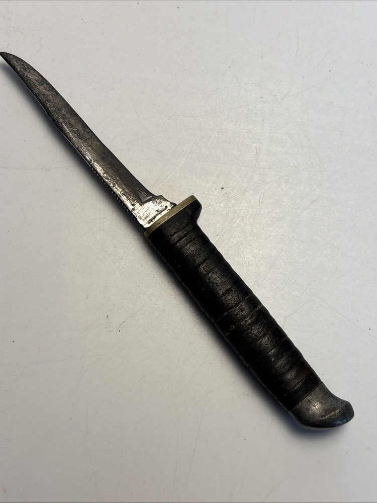 Case Fixed Blade Knife Stacked Leather Handle 6” USA