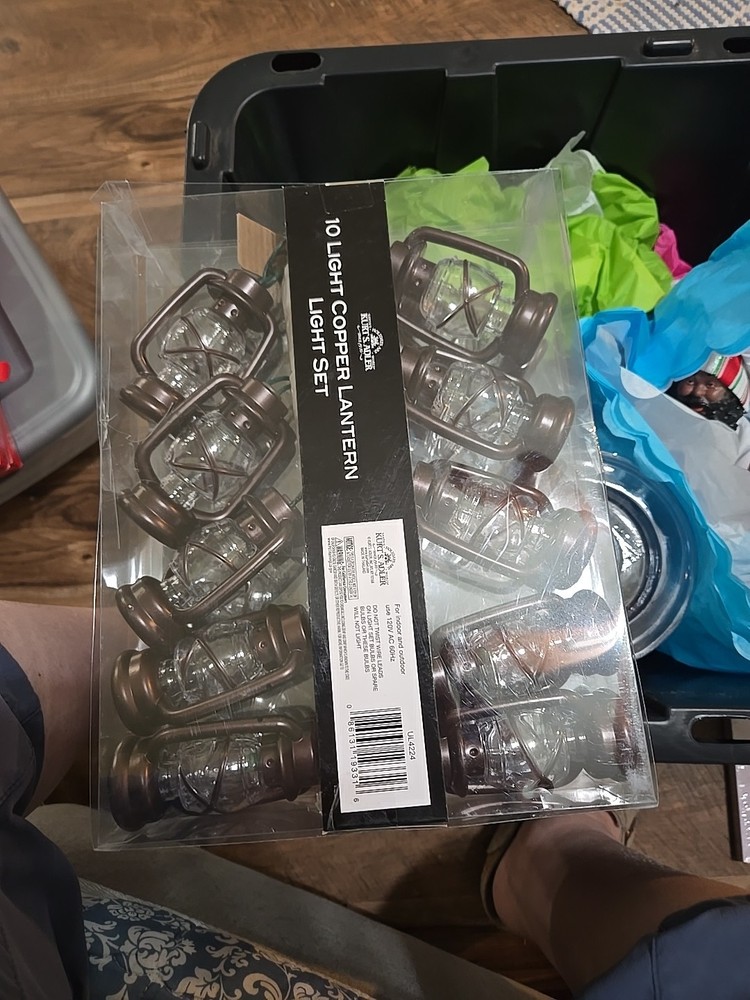 10 Light Copper Lantern Light Set Kurt Adler