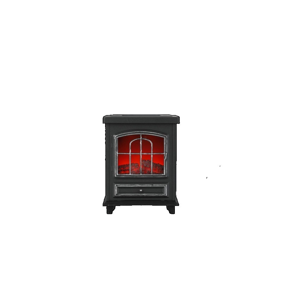Wrm Fireplace, Black, Modern Style