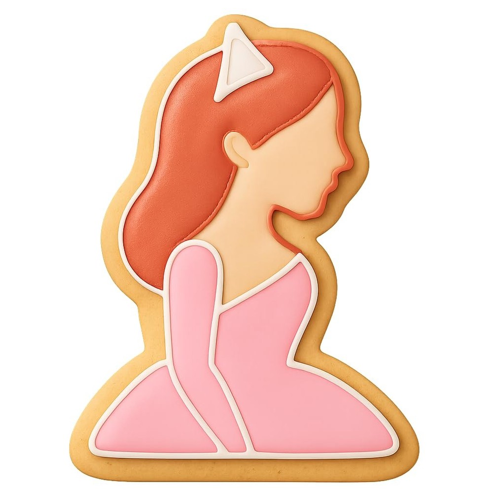 Modern Mis Quince Cookie Cutter & Stamp - 4x3.2