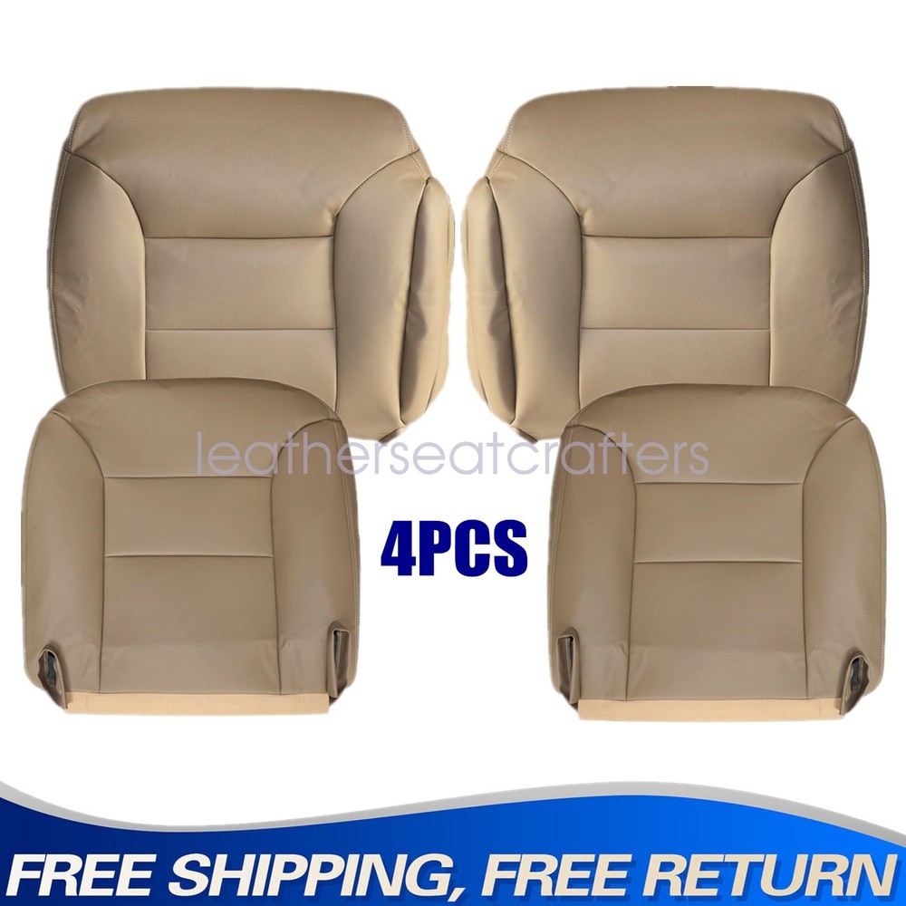 For 1995-99 Chevy Silverado Both Side Bottom Top Replacement Leather Seat Cover