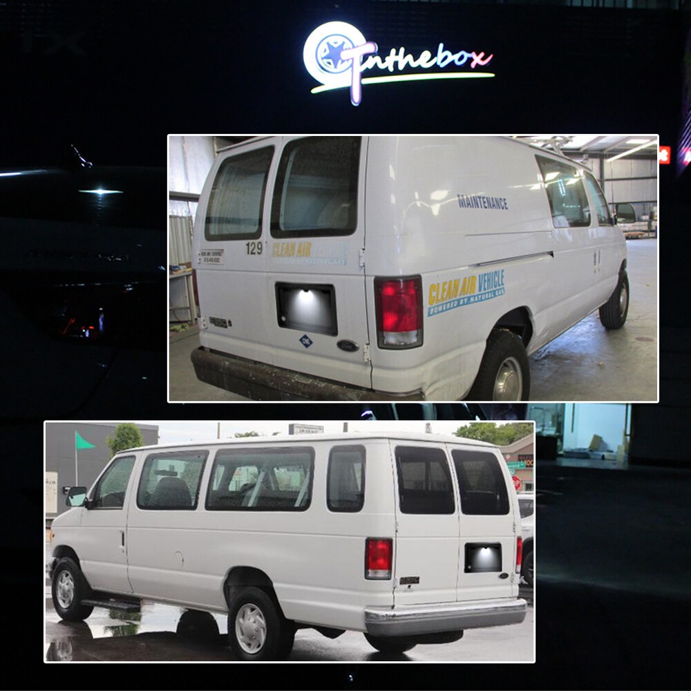 For Ford E150 E250 E350 E450 Econoline Van Bright White LED License Plate Light