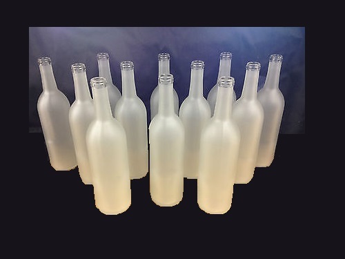 WINE BOTTLES 12 WHITE FROST BORDEAUX BRAND NEW CASE OF 12 750ml FROZEN FROSTED