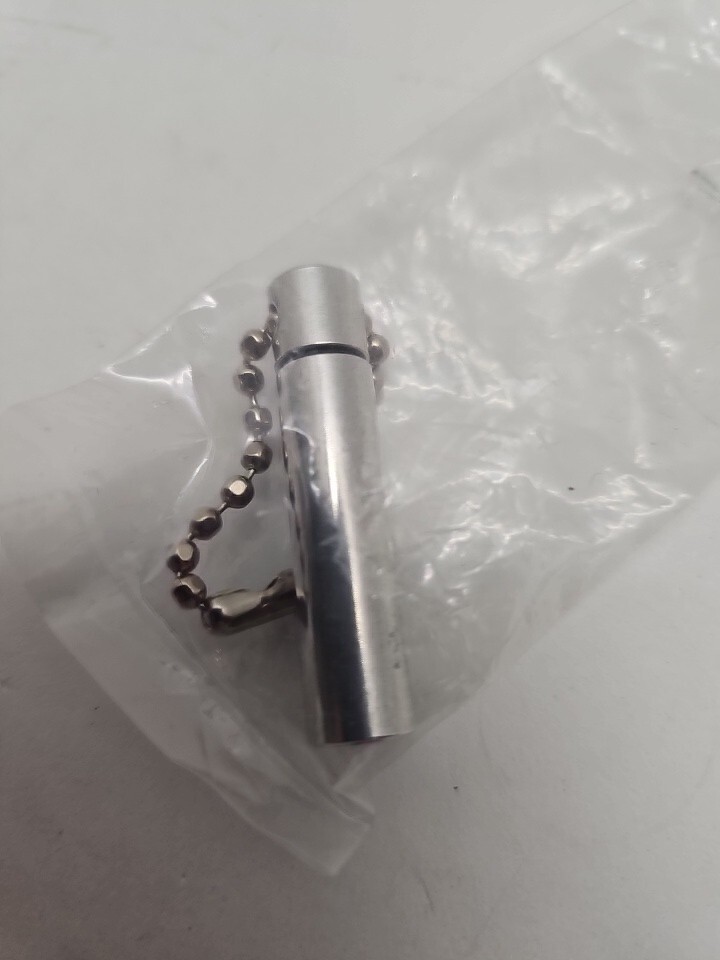Silver Pill Storage Keychain Cylinder Water Resistant Oring