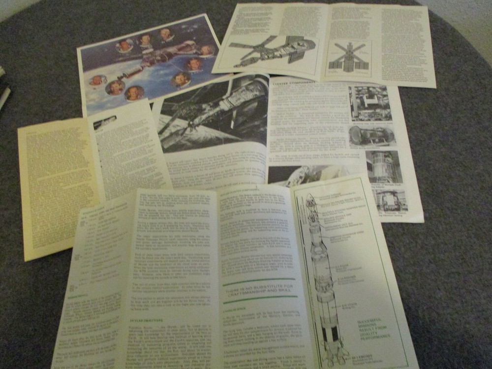 NASA APOLLO/SKYLAB MSFC DATA & EXPERIMENT SUMMARY CONTRACTORS BOOKS FOLD OUTS ++