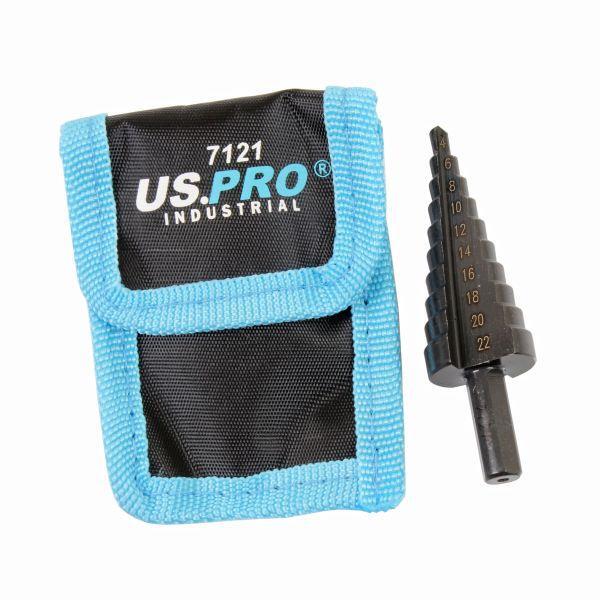 US PRO INDUSTRIAL 4 - 22mm Nitride Coated M2 Step Drill 7121