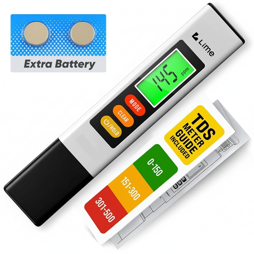 Professional TDS Meter with Auto-Lock Feature & Backlit Display for Easy Use