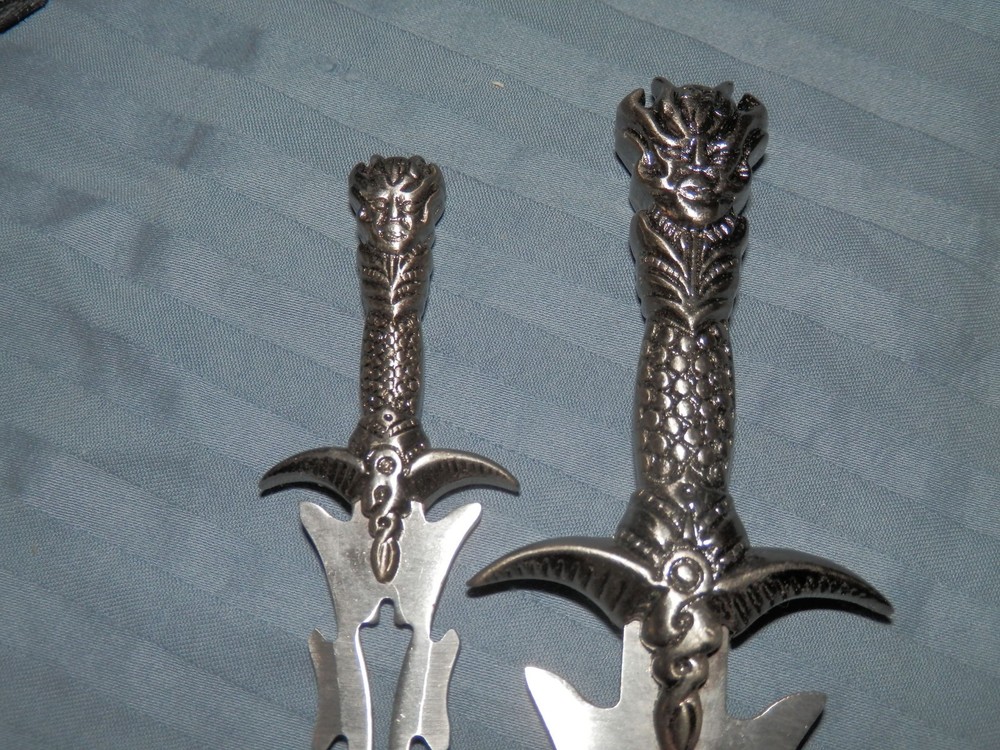 Vintage Mini DAGGER Set of 2 w/ SHEATH