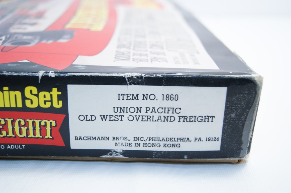 Bachmann HO Scale OLD WEST OVERLAND FREIGHT Electric Train Set #1860 Tested READ