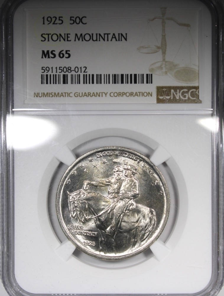 1925 Stone Mountain Commemorative Half Dollar NGC MS65