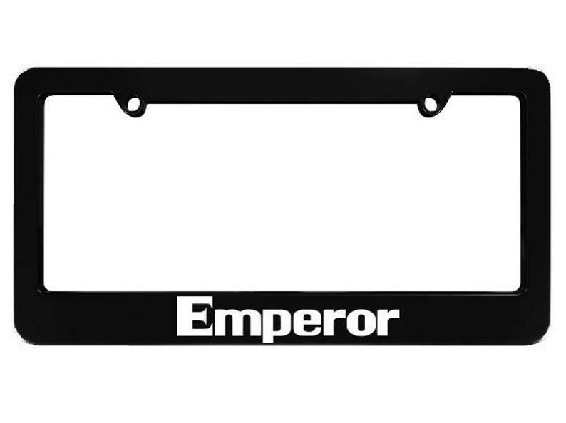 Emperor AE86 Black License Plate Frame frames Initial D fits most USA & CAN
