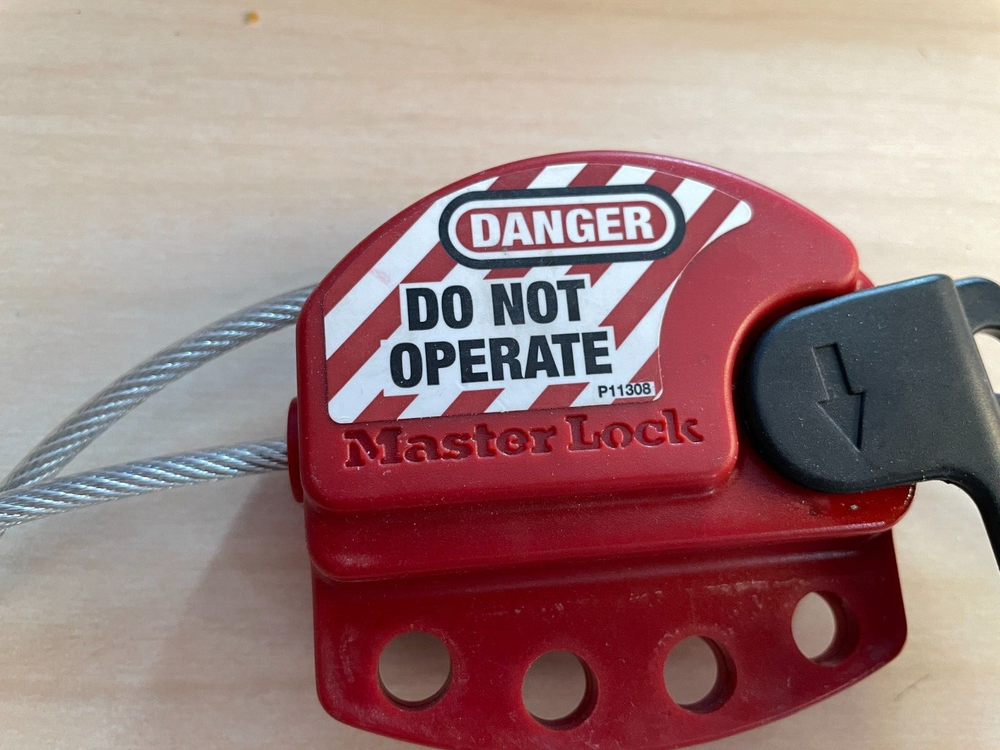 Quantity 5--MASTER LOCK S806CBL3 Adjustable Cable Lockout, 3 ft