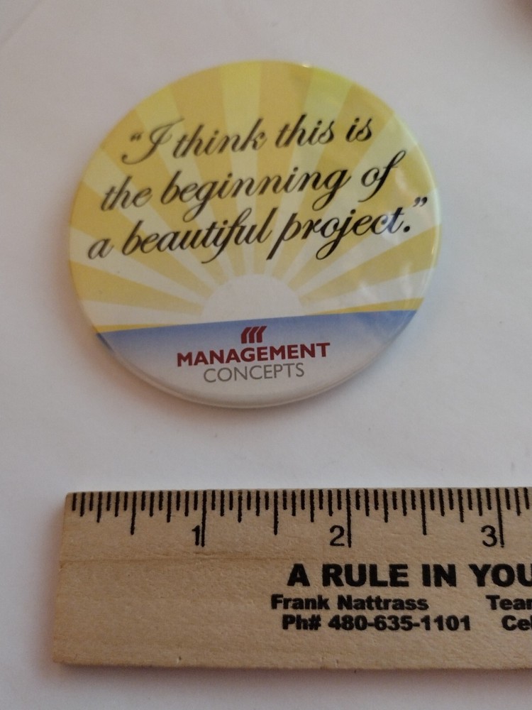 Management Concepts Large Badge Button Pin
