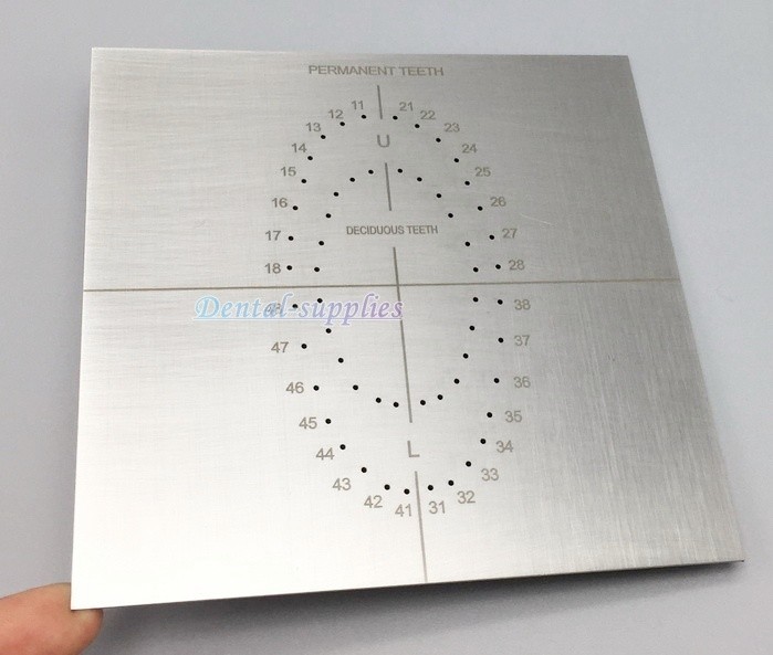 Dental Rubber Dam Punch Template