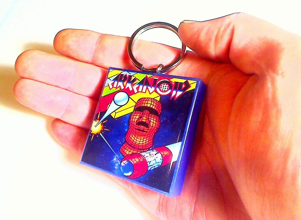 Arkanoid Arcade Coin Door accessory Keychain
