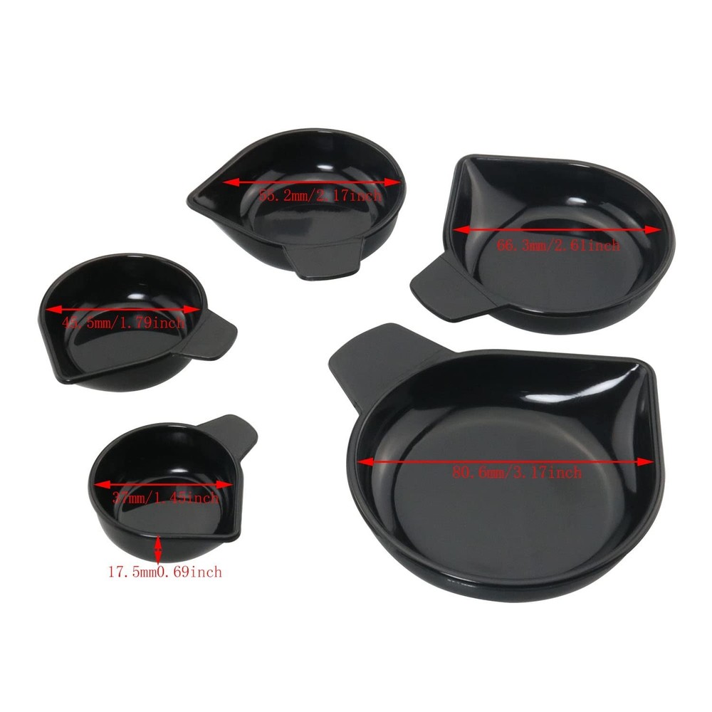 Compact & Accurate 5pcs Mini Weighing Pans with Digital Display - 0.1g Precision
