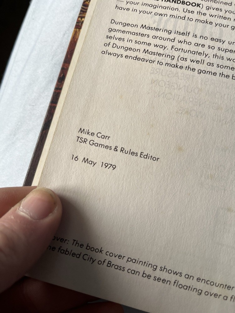 Advanced Dungeons and Dragons Dungeon Masters Guide 1979 DnD D&D AD&D