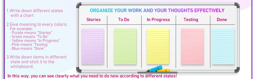 500 Sheets Lined Stiy Notes Pastel Lar Notepads with Lines