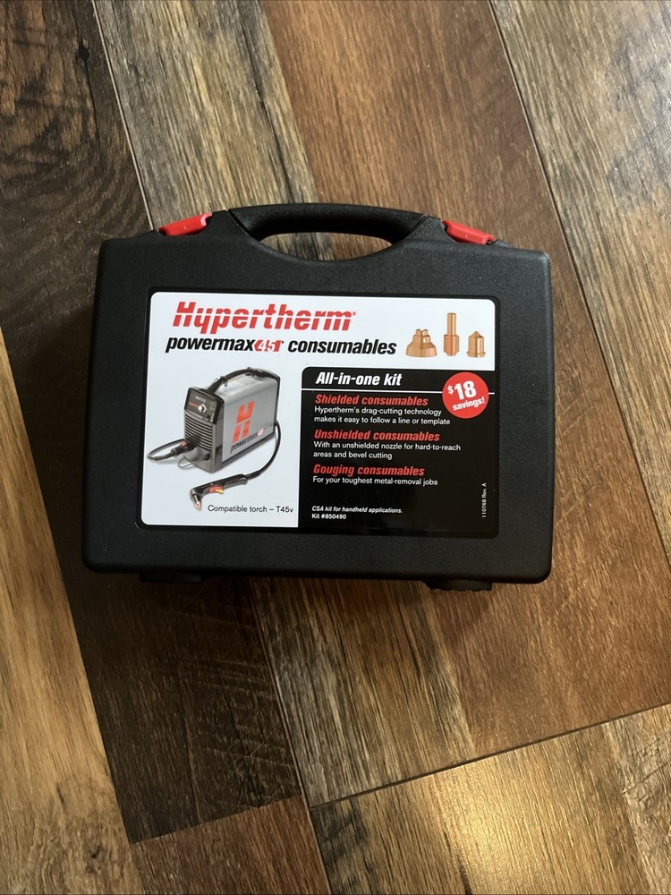 Hypertherm Powermax45 Plasma Cutter Consumable Kit 850490 Consumables New