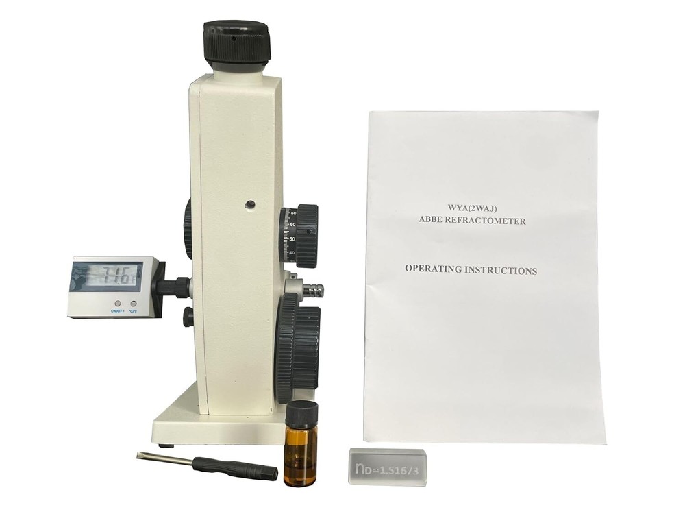 Digital Monocular Refractometer ABBE Refractometer with Range 1.3000-1.7000 nD