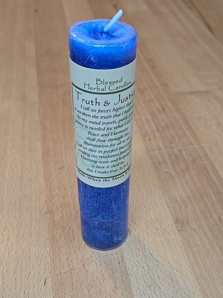 Truth & Justice Blessed Herbal Candle  - Coventry Candles