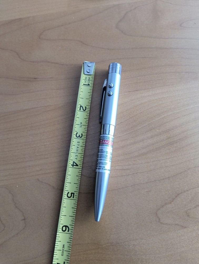 Laser Ballpoint Pointer Pen LED Light Lazer 3 in 1 Training Toy