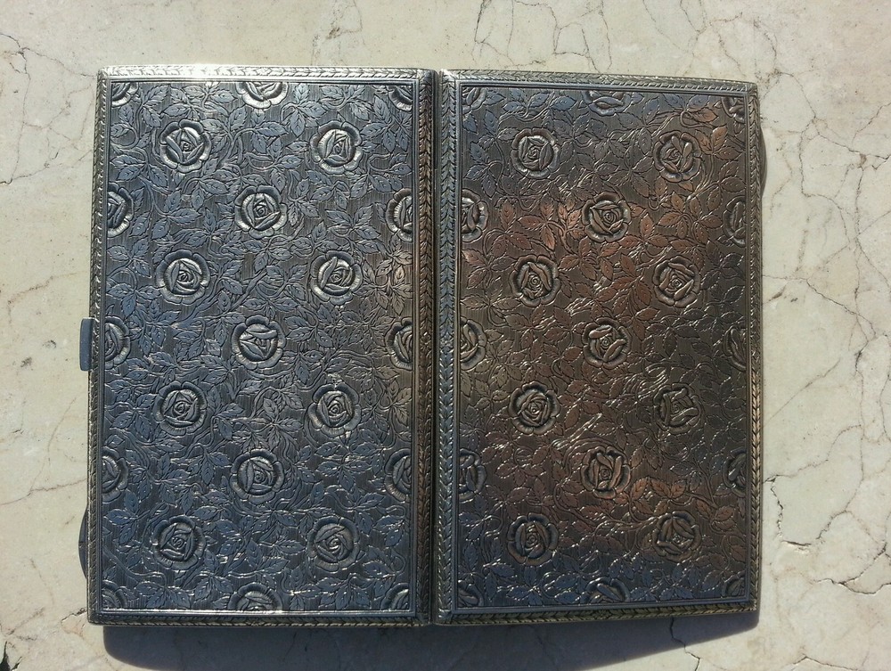 ANTIQUE SOLID SILVER, SUPERB ANTIQUE SILVER CIGARETTE CASE, CUSTOM COMMISSION