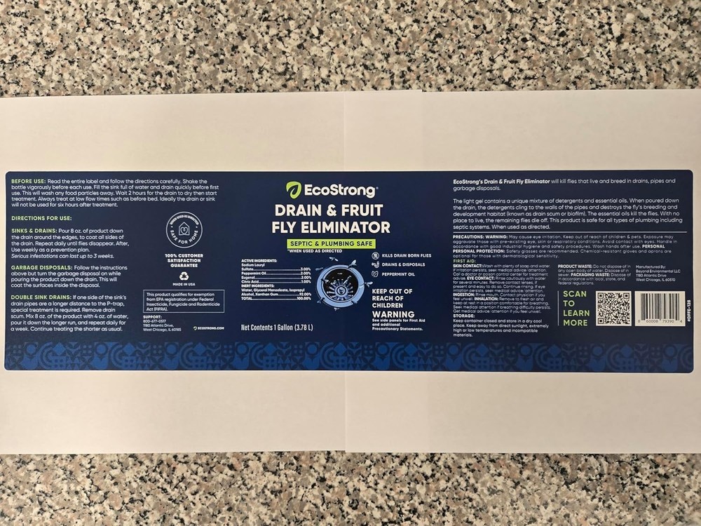 All-Natural Fruit Fly Drain Treatment