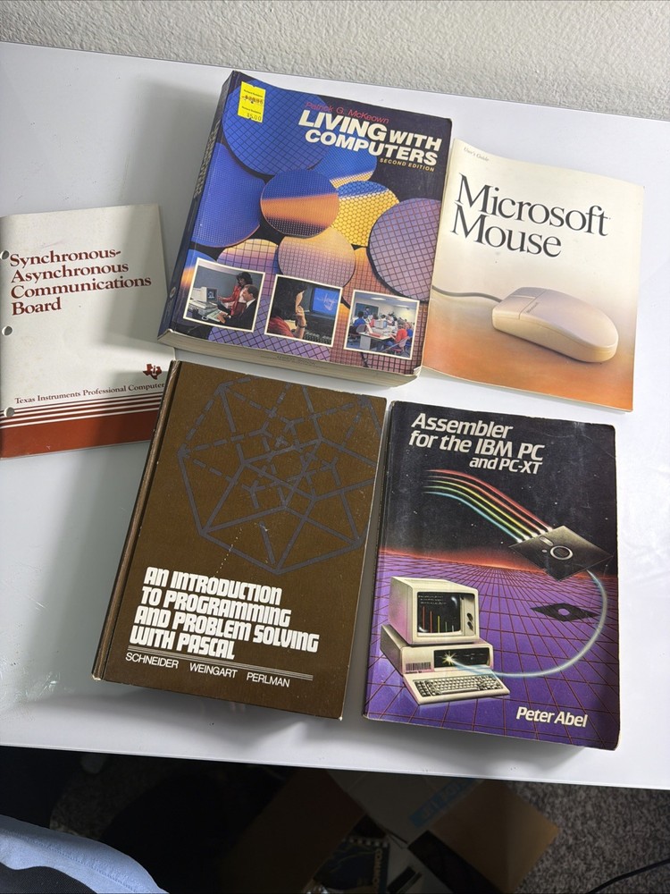 Vintage Computer Programming/ Tech Books Lot