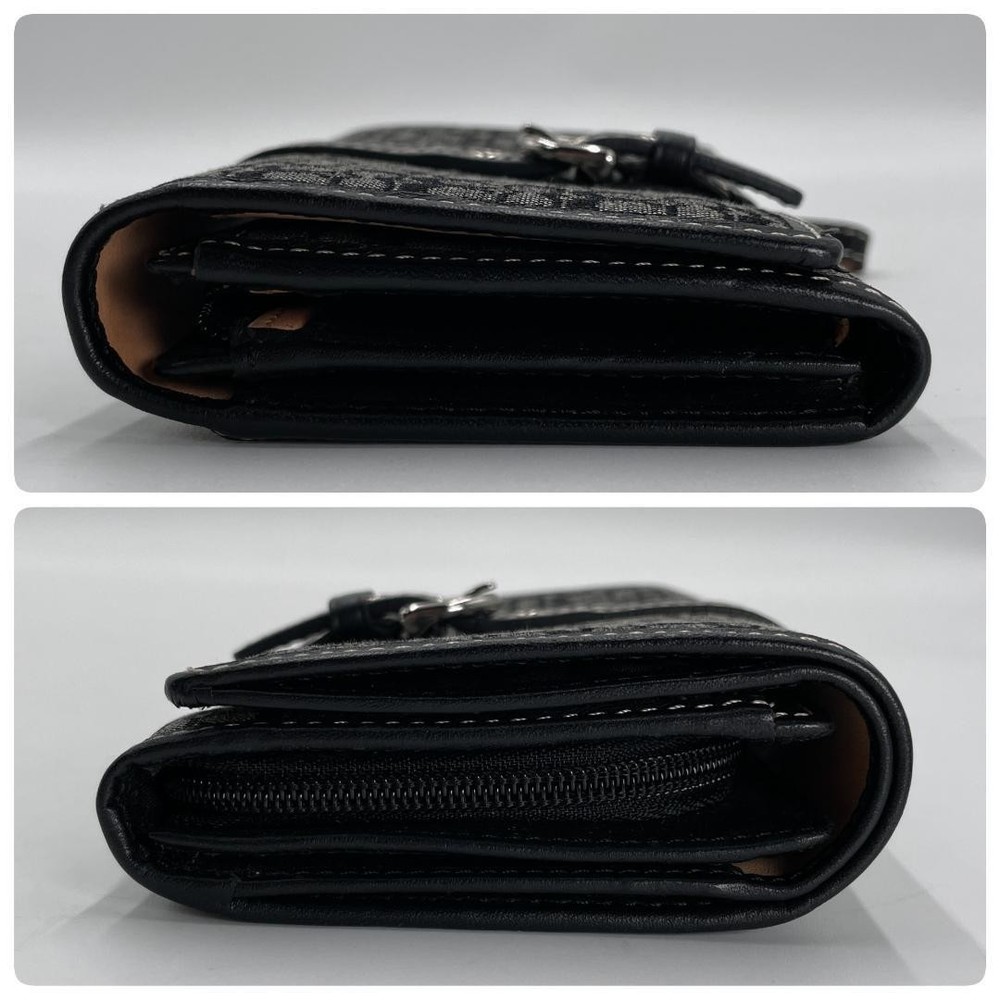 Authentic Coach Canvas Wallet, Black Signature, Soho