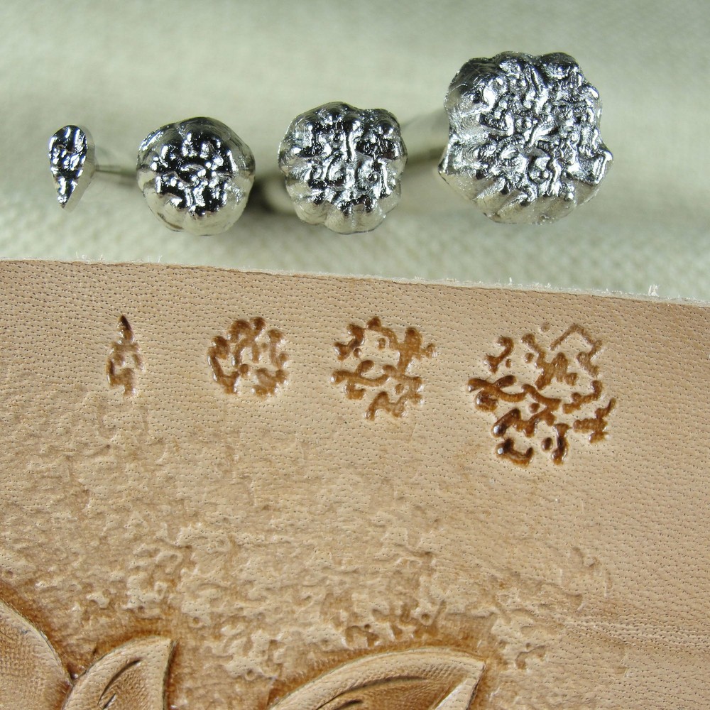 Leather Stamping Tools - 4-Piece Background Stamp Set