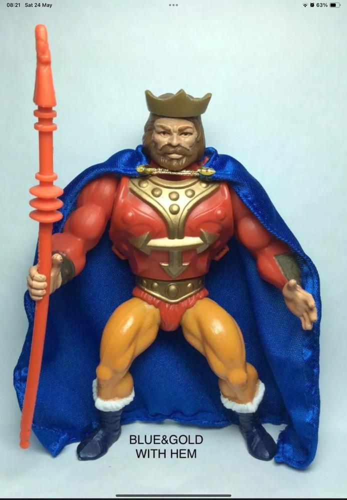 Vintage He-Man Mattel accessory - King Randor Repro/custom tunic and capes..