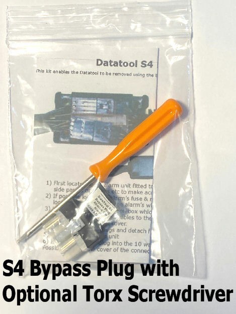 Datatool S4 RED Bypass Plug + Torx Screwdriver - Free Next Day Delivery (B5)