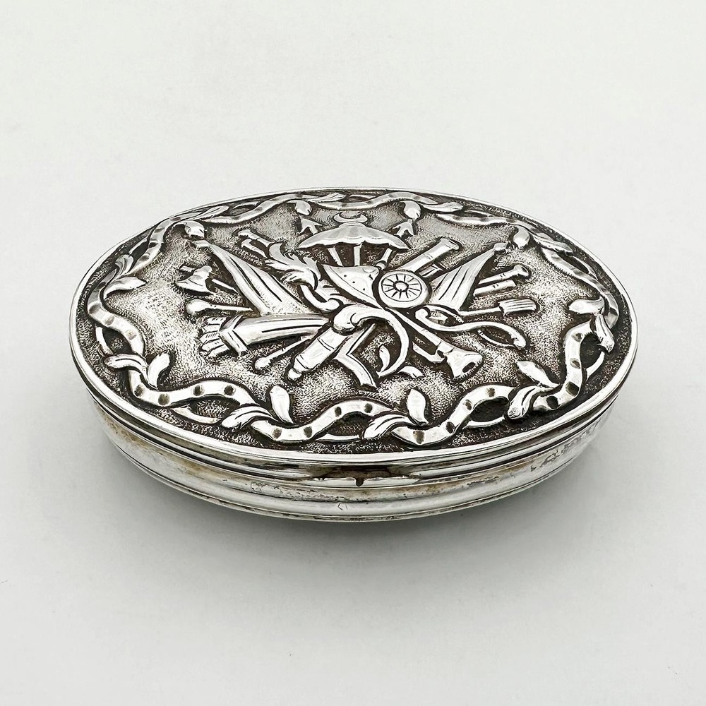 ANTIQUE TURKISH OTTOMAN UNMARKED SILVER SNUFF BOX 18TH CENTURY