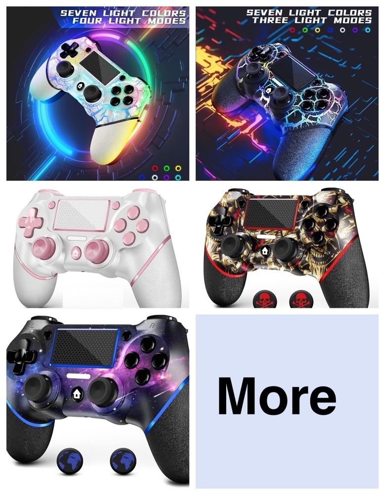 New Custom Design Wireless Controller for P-4 with Cable, Touchpad, Audio Jack
