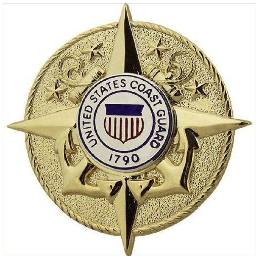 Vanguard COAST GUARD BADGE: COMMANDANT STAFF - REGULATION SIZE