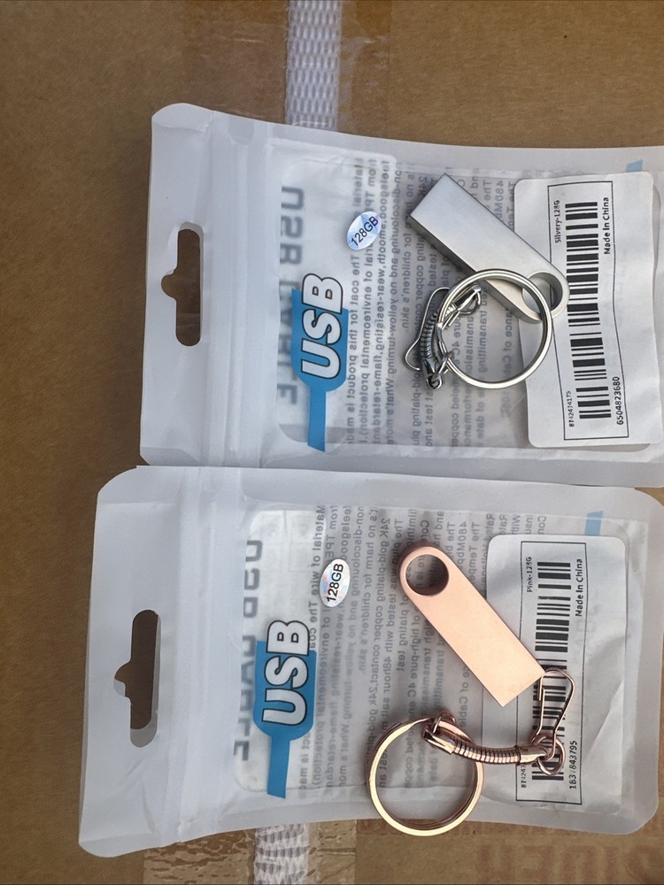 128GB USB 2.0 - Black, Silver, pink