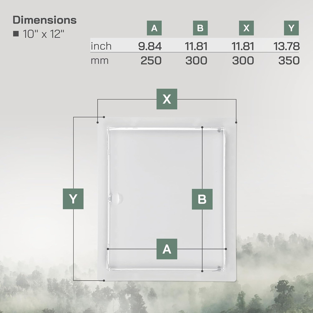 Vent Systems 10'' X 12'' Inch Metal Access Panel - Easy Access Doors - Access Pa