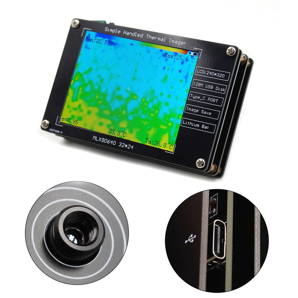 2.8" MLX90640 Thermal Imager Thermal Imaging Camera For Electronics Repairs