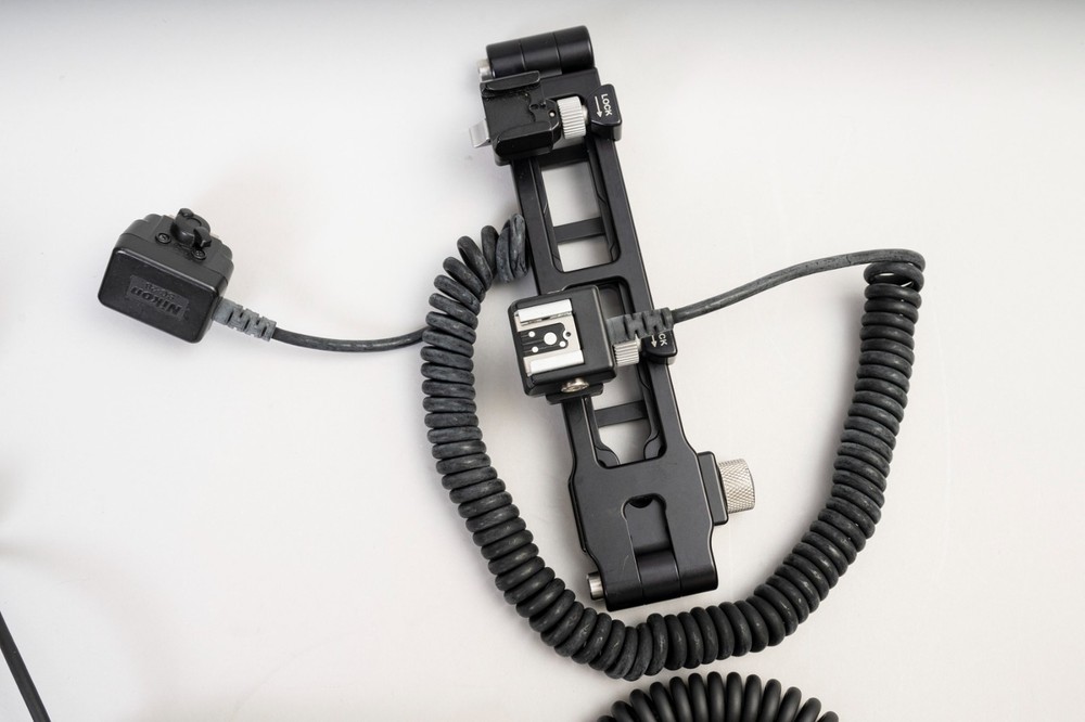 Really Right Stuff RRS WPF-1 A Wedding Pro Folding Flash Bracket and accessories