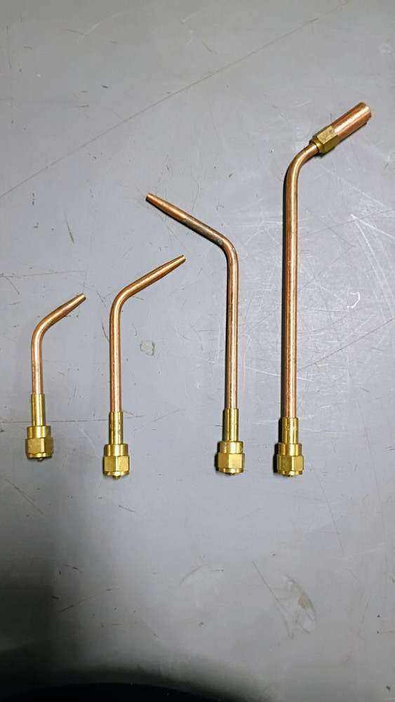 4 Pieces Victor Oxy-fuel welding and heating tips 4sizes